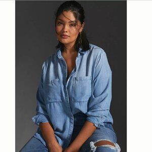 Anthropologie Cloth & Stone Chambray Buttondown 3X